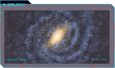 Galaxy Compact widget showing the included Milky Way map.