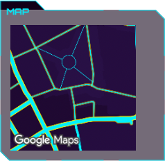 Map Compact widget showing a simulated Google Maps view.